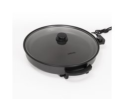 Swiss Pro+ | Multifunctionele pizzapan XXL SP-PP42- Elektrische Hapjespan 42 cm