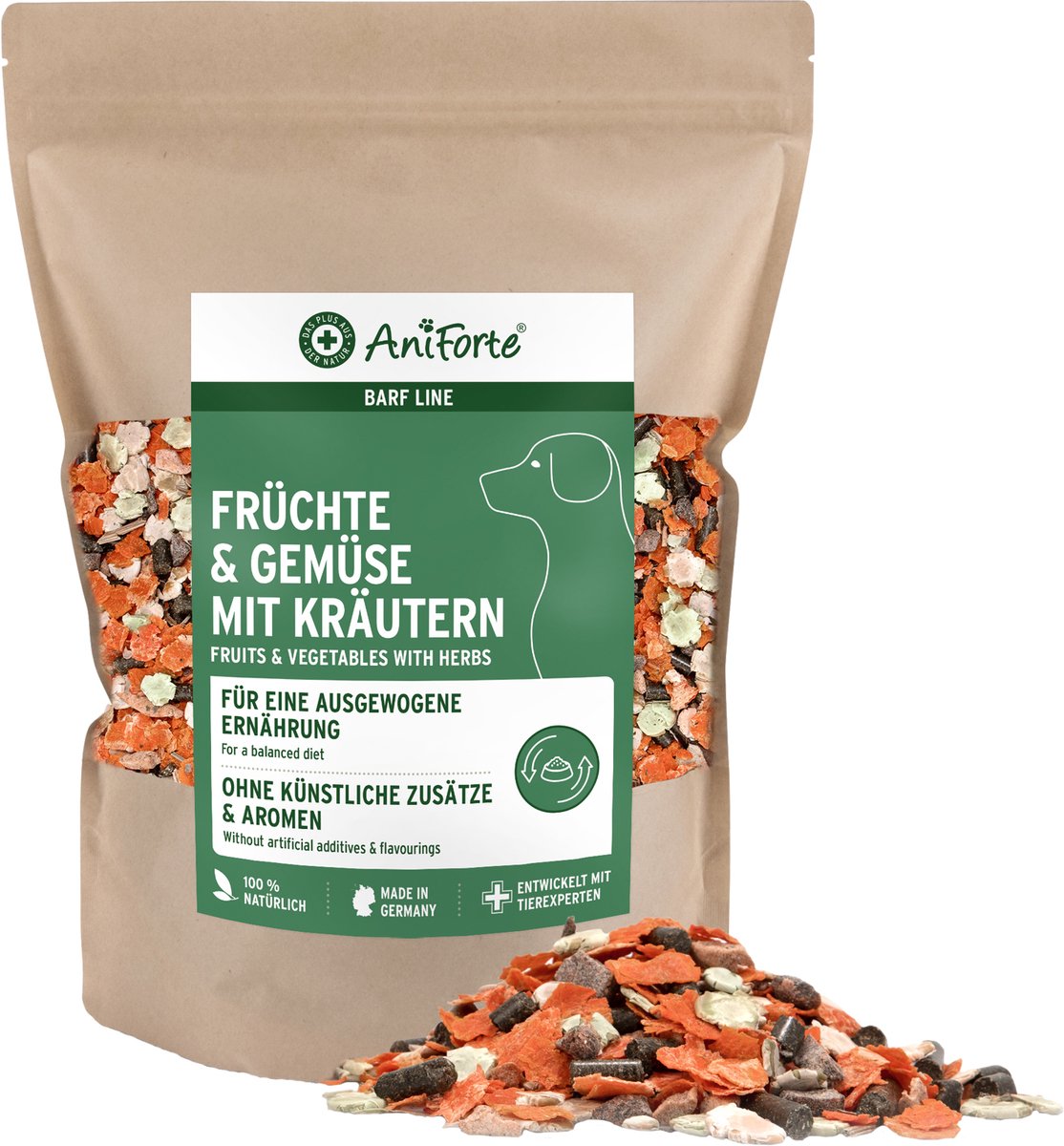 AniForte® AniForte BARF-Line Fruit & Groente met Kruiden - 1 kg