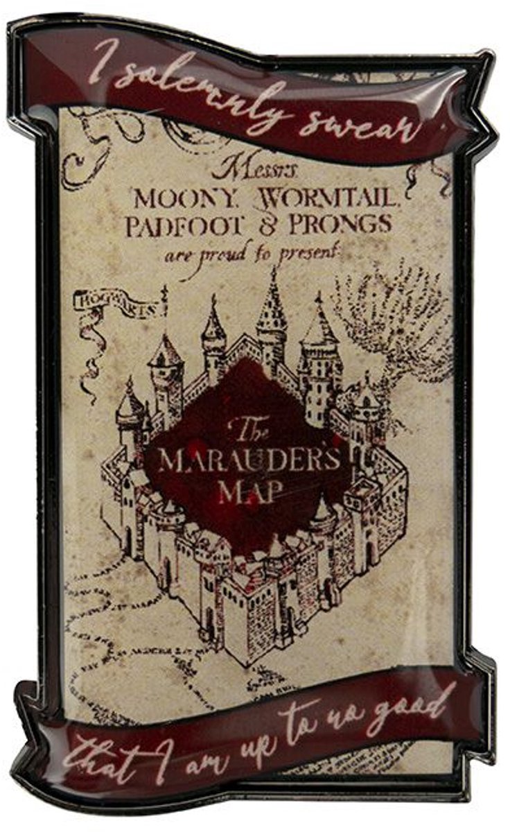 Harry Potter Marauder's Map Magneet Unisex Koelkastmagneet - meerkleurig - Standard multicolor