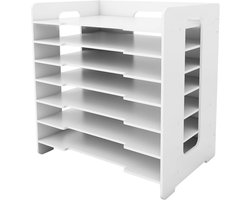 XL Organiser Stapelbaar Documentenbakken A3 Wit Kantoor School Archiefopslag (2 stuks)