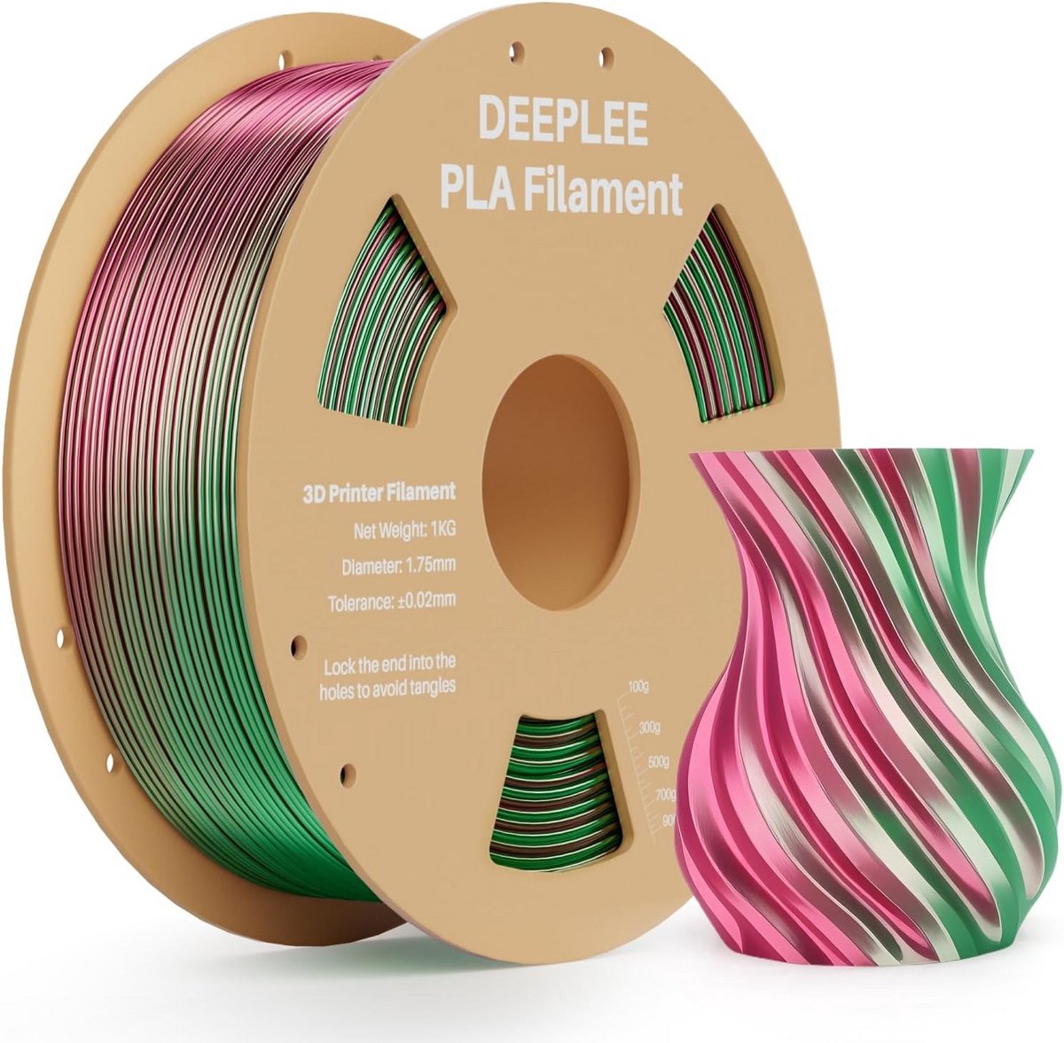 Glanzend Zijde PLA Filament 1.75mm - Meerkleurig 3D Printer Filament 1kg