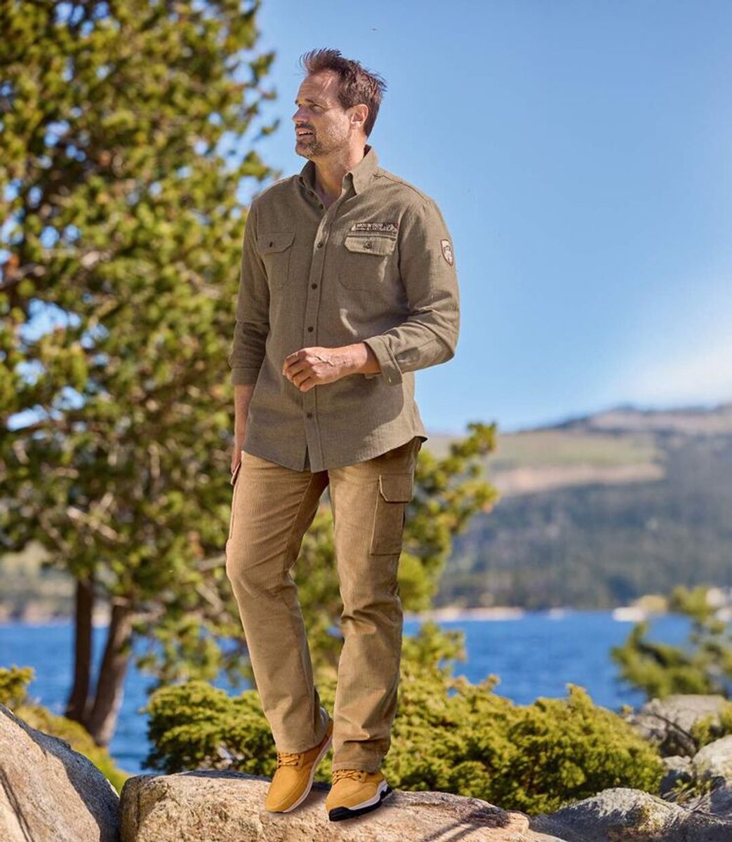 ATLAS FOR MEN - Semi-elastische cargobroek - Heren - Verkrijgbaar in grote maten - W30