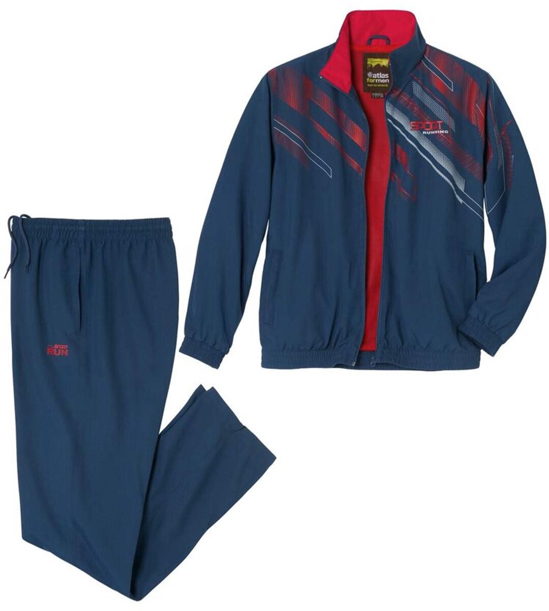 ATLAS FOR MEN - Trainingspak van microvezel Sport Run - Heren - Verkrijgbaar in grote maten - 5XL