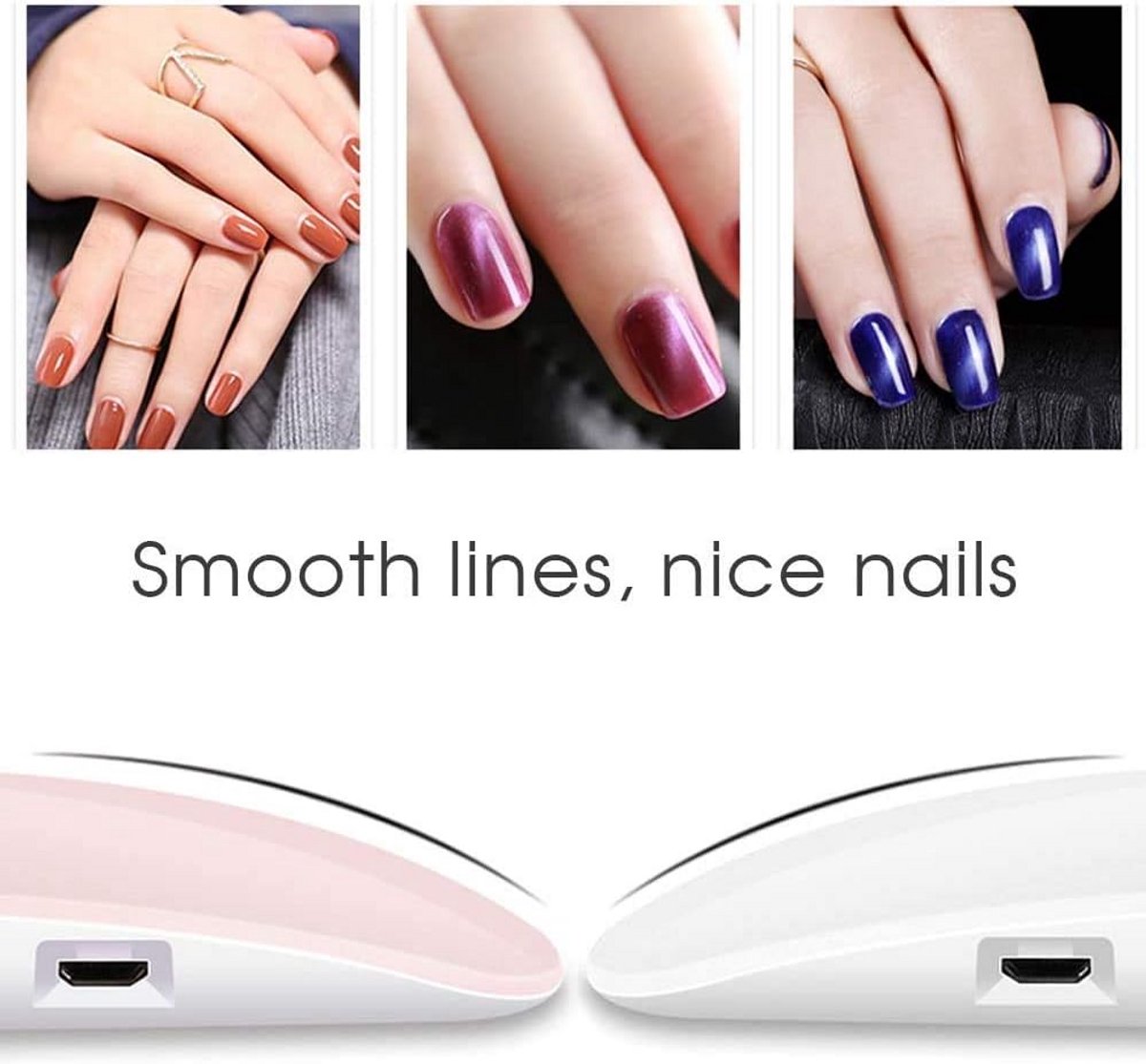Mini UV LED Nagellamp 6W USB Opvouwbaar voor Gel Polish Droger met Timer