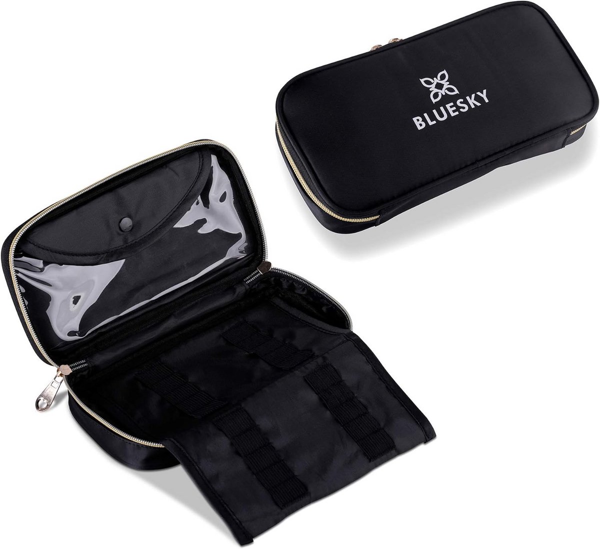 Manicure Tool Bag met Ziplock Sluiting en Elastische Lussen voor Gereedschap