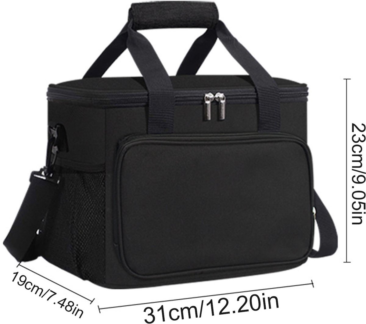 REDOM Geïsoleerde Lunch Tas 15L – Waterdicht en Lekvrij, Grote Capaciteit Met SchouderbandREDOM Rugzak Backpack 15L Geïsoleerde Lunch Tas - Waterdicht - Lekvrij - Ruime Opbergruimte - Comfortabel Draagbaar - School - Werk - Reis - Sport - Grijs — cadeau in Cadeau-ideeën - foto 3