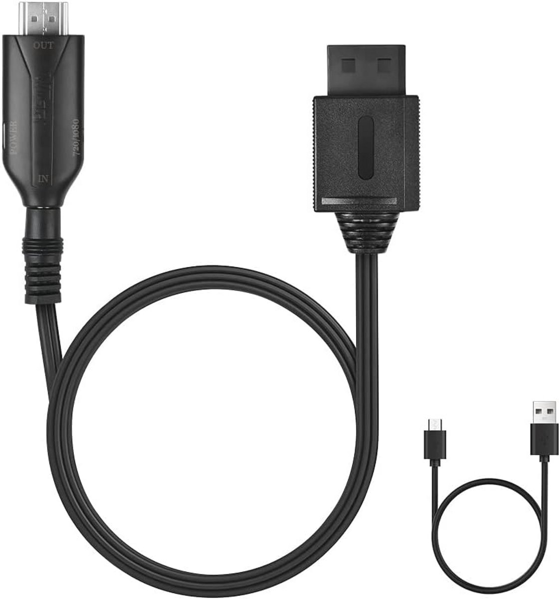 Wii naar HDMI-converter - 720/1080p HD-adapter voor HDTV, projector en meer