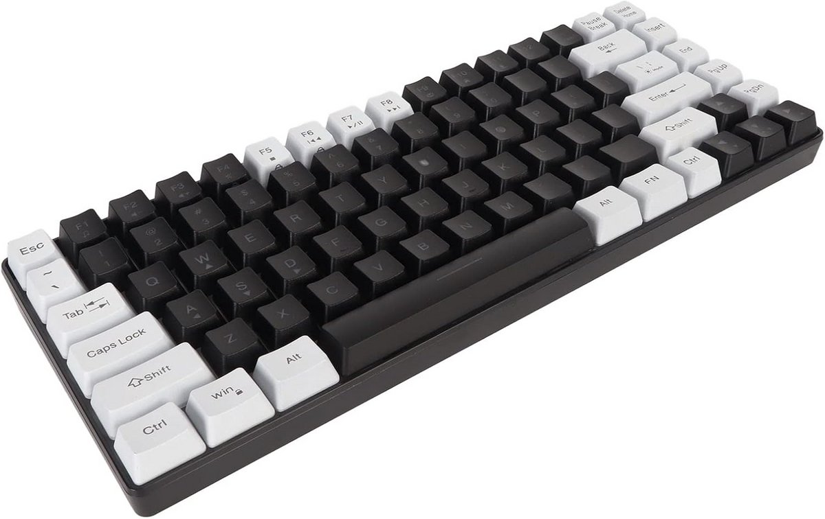 Compact 80% Mechanisch Gaming Toetsenbord met RGB Backlit en Ergonomisch Ontwerp - Wit