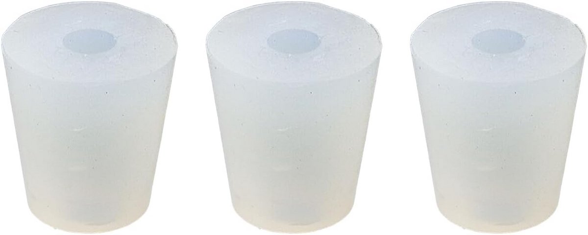 3 Stuks Universele Luchtsluis Stoppen - Rubberen Afsluiters voor Fermentatie en Behoud