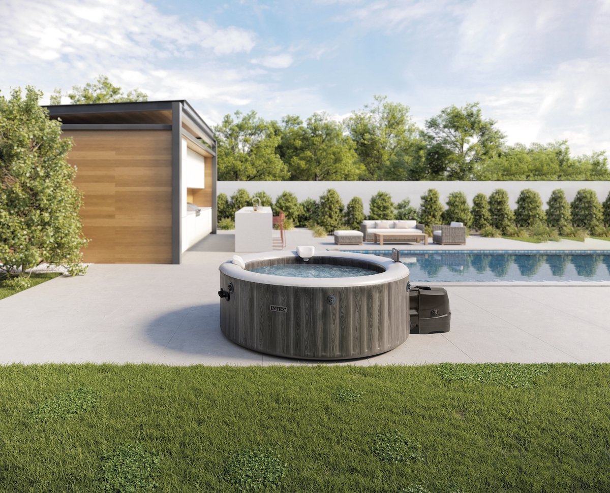 Intex PREMIUM PureSpa Bubble Deluxe Greywood + Aquatural - afbeelding 3