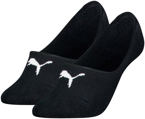 PUMA Dames Footies Cushioned Low Cut 2-Pack Zwart