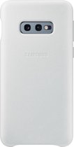 Samsung lederen cover - wit - voor Samsung Galaxy S10e