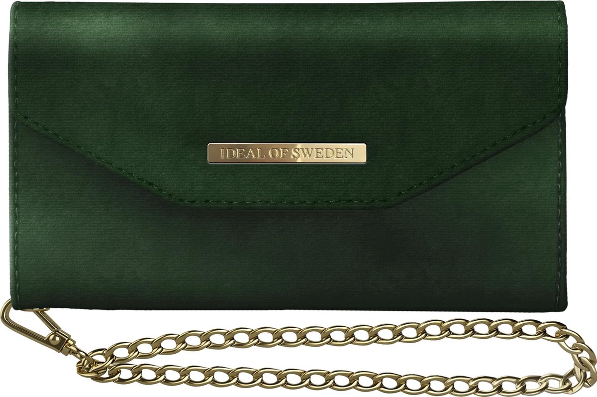 iDeal of Sweden Mayfair Clutch Velvet Green iPhone Xs Max