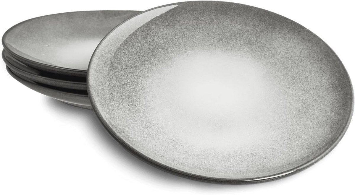 4-delige Bordenset van Aardewerk - 26 cm voor Hoofdgerechten