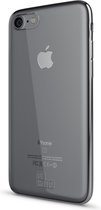 BeHello iPhone 8  7  6s  6 Gel Siliconen Hoesje Transparant met Zilveren Rand