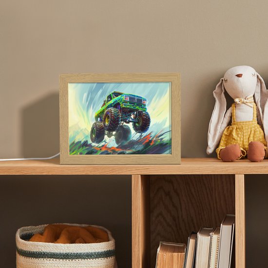 Lichtbak met kabel 15 x 20 cm Jungle - Luipaard van Merkloos — afbeelding 3