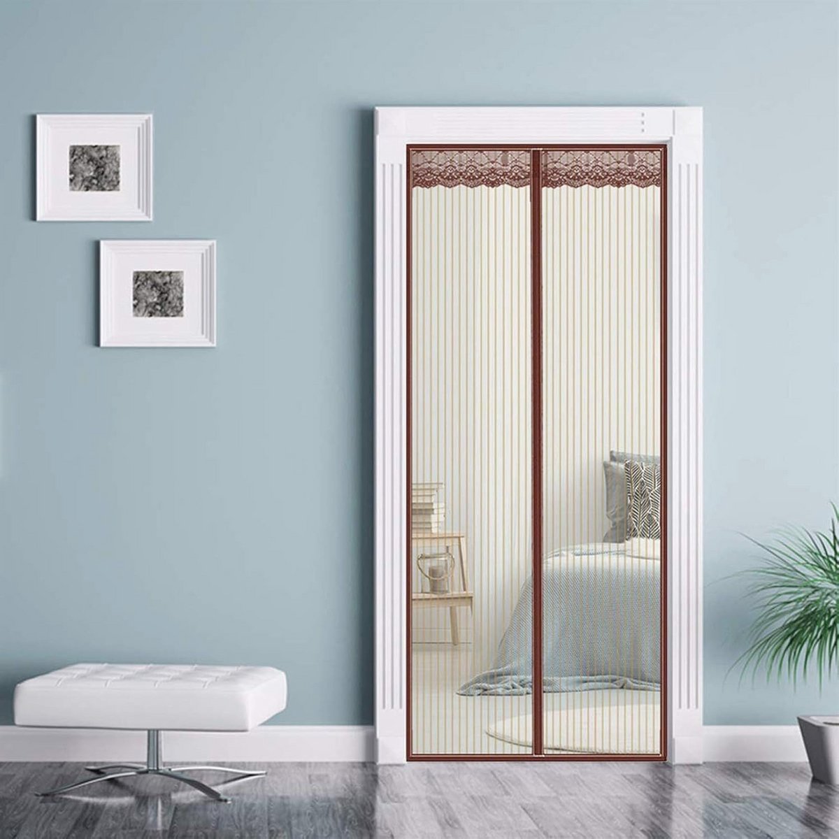 Magnetische Hordeur voor Deur 105x260cm - Insectenhor voor Makkelijke Doorloop