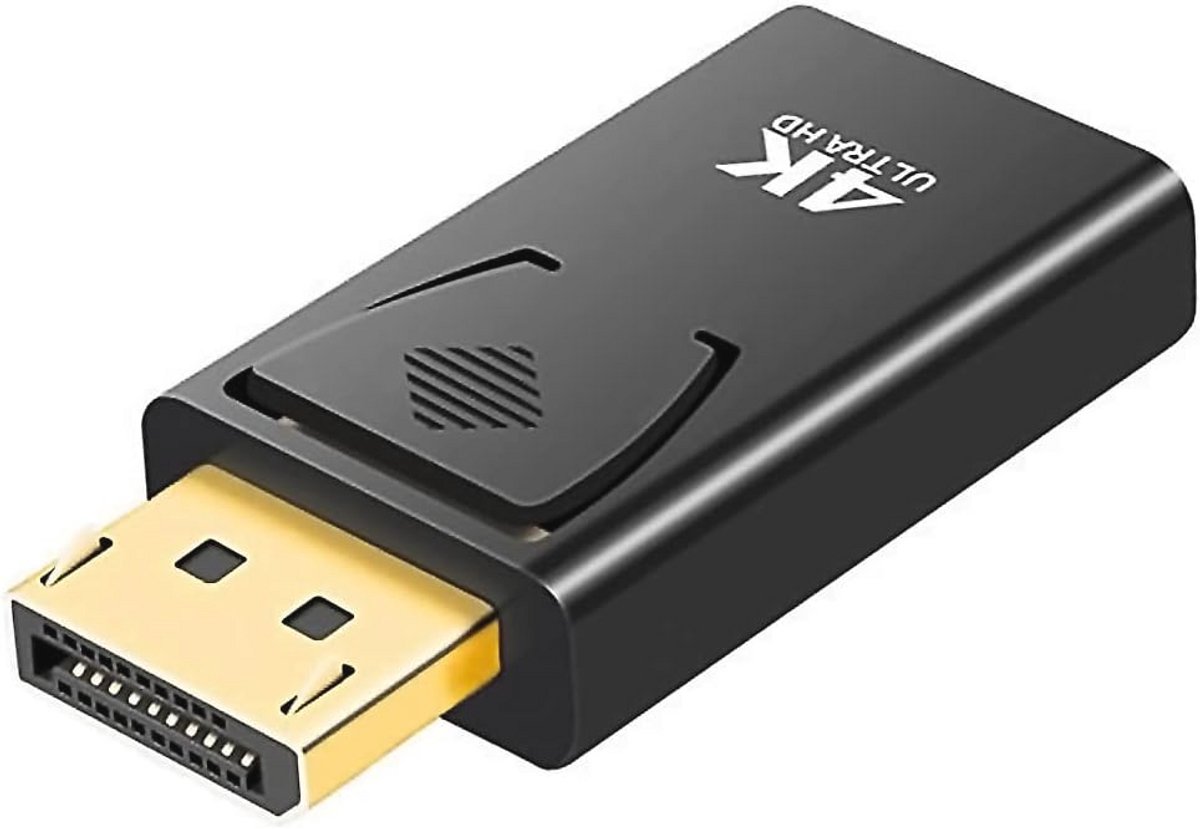 DisplayPort naar HDMI Adapter 4K Converter voor PC, TV, Monitor en Projector