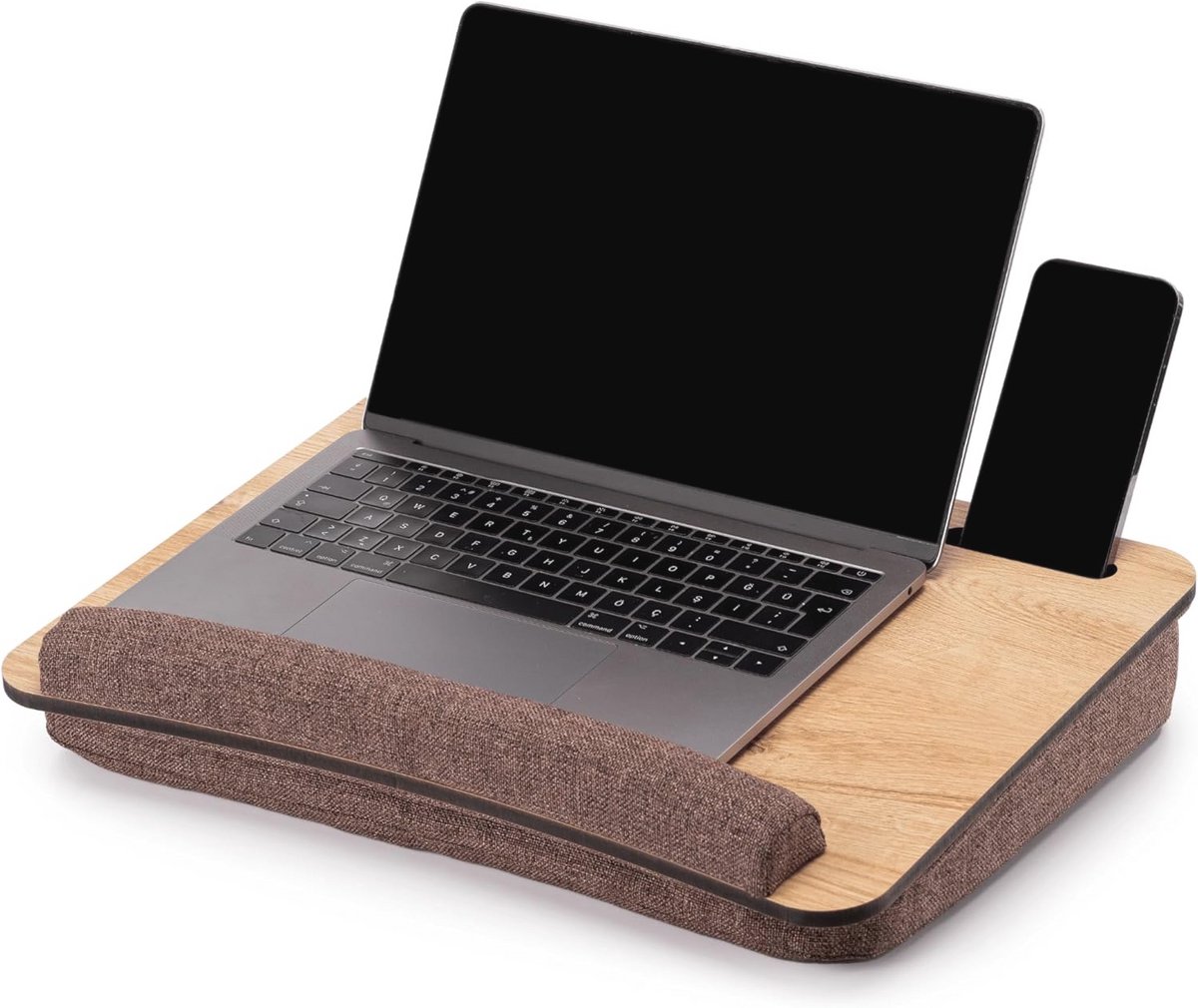 Multifunctionele Houten Laptop Tray voor Bed en Bank - Ergonomisch en Draagbaar