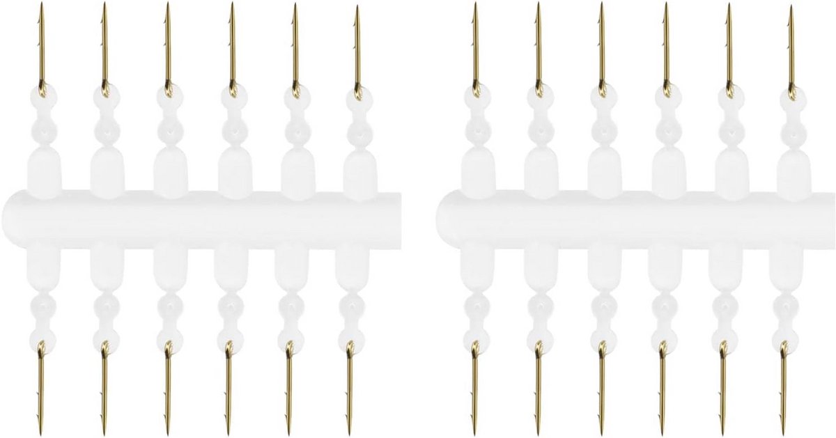 24 Stuks Karper Hengelsport Lokaas Spikes met Kartels en Siliconen voor Hair Rig Voermateriaal