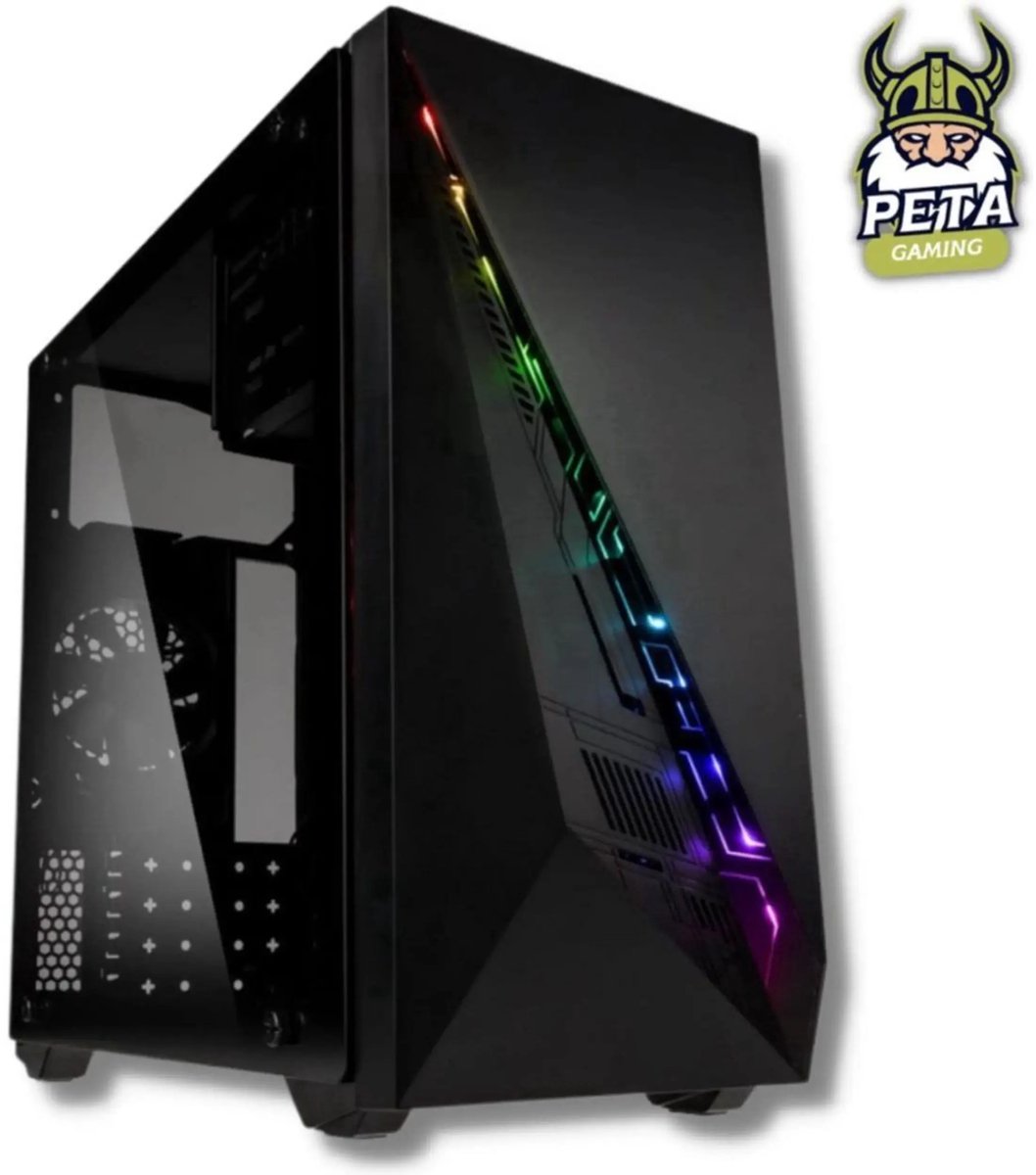 peta Gaming Set- Ryzen 5 5600G - 32GB RAM - 2.0TB SSD - Nvidia GeForce RTX5060Ti 8GB - WiFi - Windows 11 Pro (GamePC + 27" FullHD monitor + toetsenbord + muis)