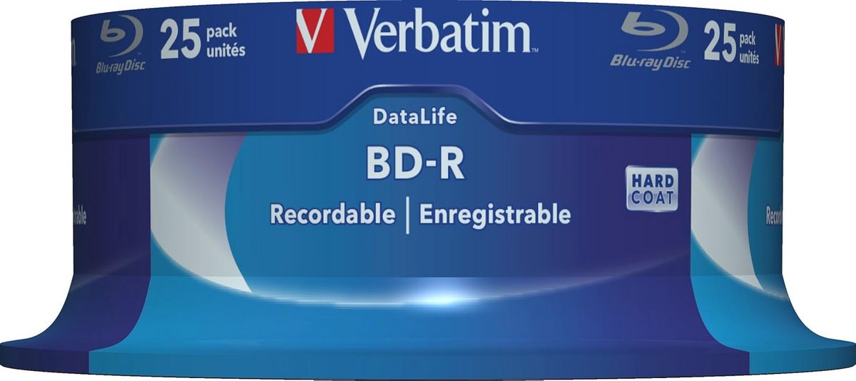 25 GB Blu-Ray-schijven met 6x brandsnelheid - 25 Pack