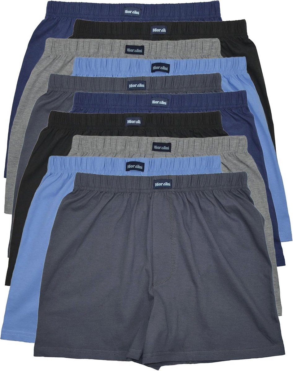 Heren Boxer Shorts Set van 100% Katoen met en zonder Opening - Maat 4-10