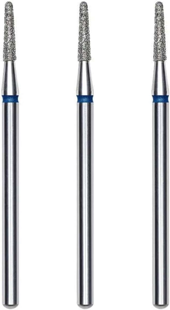 Set van 3 Diamant Freesbits voor Nagels: Manicure en Pedicure