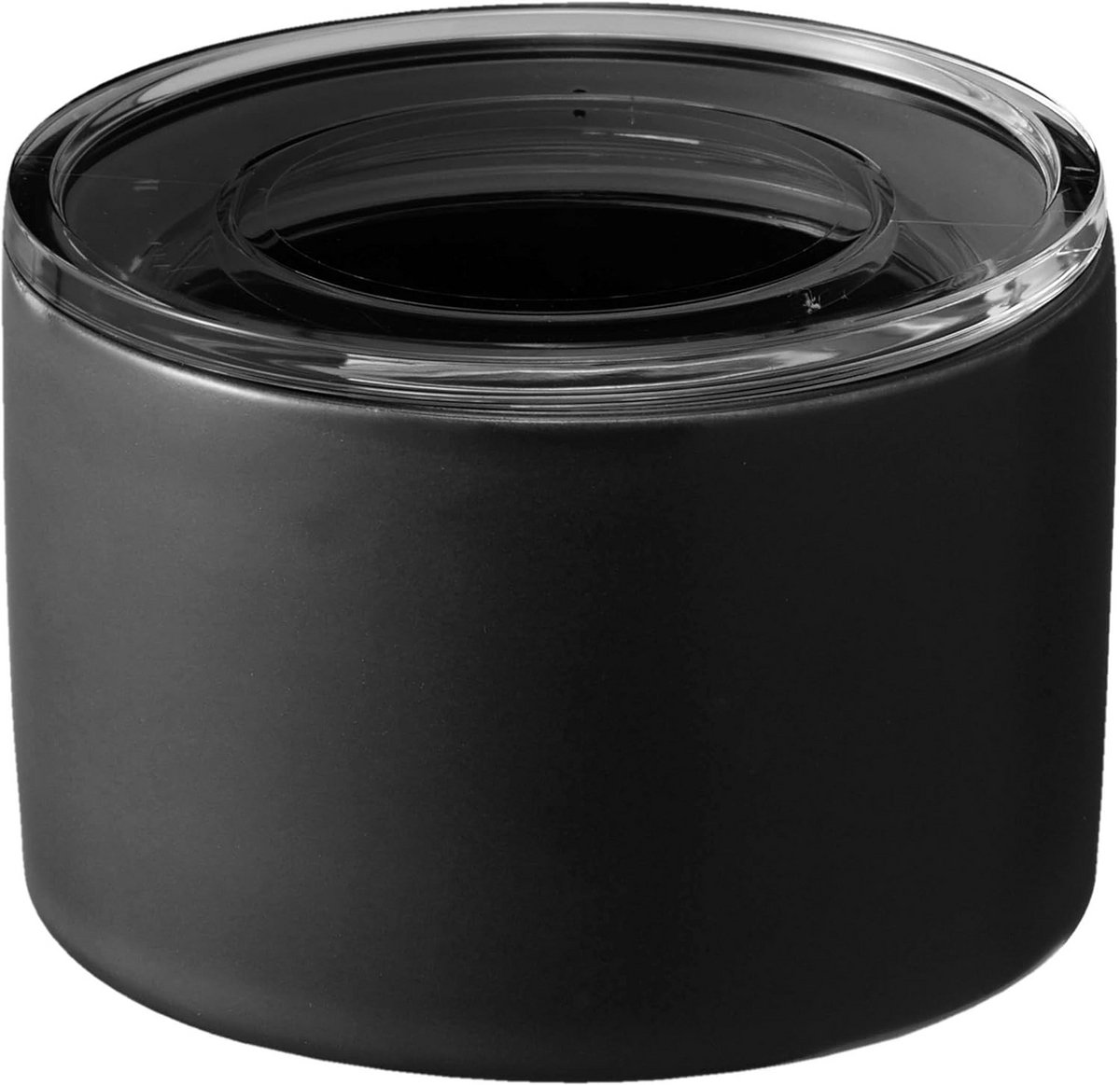 Zwarte Keramische Opslagcontainer S - Luchtdicht en Stapelbaar - 10.5 x 10.5 x 7 cm