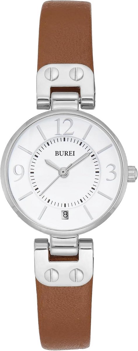 Dames Quartz Horloge met Leer Armband - Waterdicht en Minimalistisch