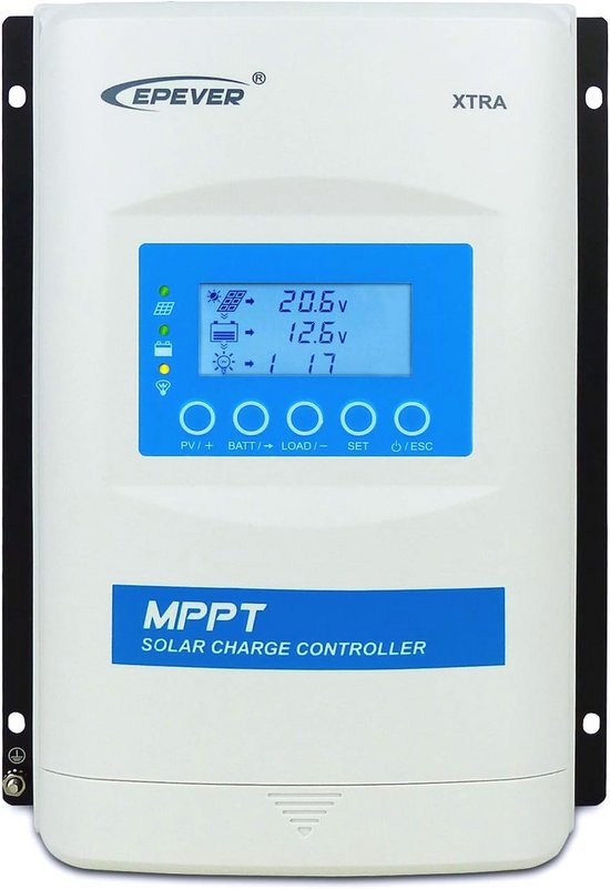 MPPT Solar laadregelaar 30A voor 12V, 24V, 36V, 48V systemen met led & lcd-display