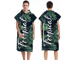 Dubbelzijdig Fleece Handdoek met Capuchon - Sneldrogende Wisseldoek voor Strand, Zwemmen en Thuis