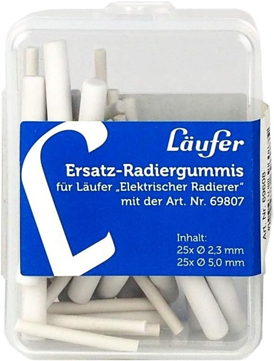 Vervangende Gummen in 2 Groottes voor Elektrische Gummen - 25 Stuks van 2,3 mm en 25 Stuks van 5 mm