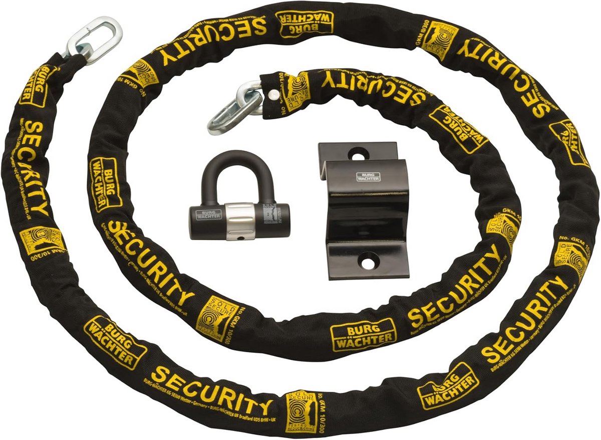Beveiligingskit met Fietsketting, U-slot en Grondanker - Verkocht Secure Gold