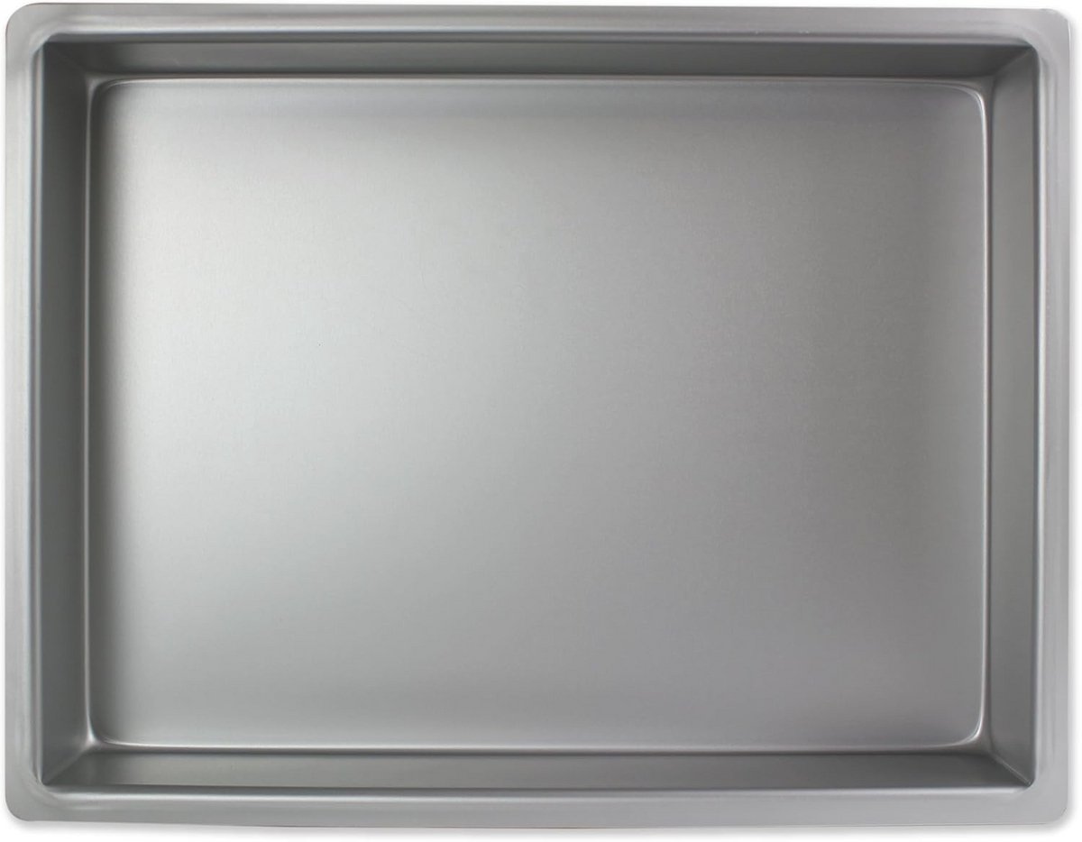 Langwerpige aluminium bakvorm 25 x 38 cm voor perfecte taarten