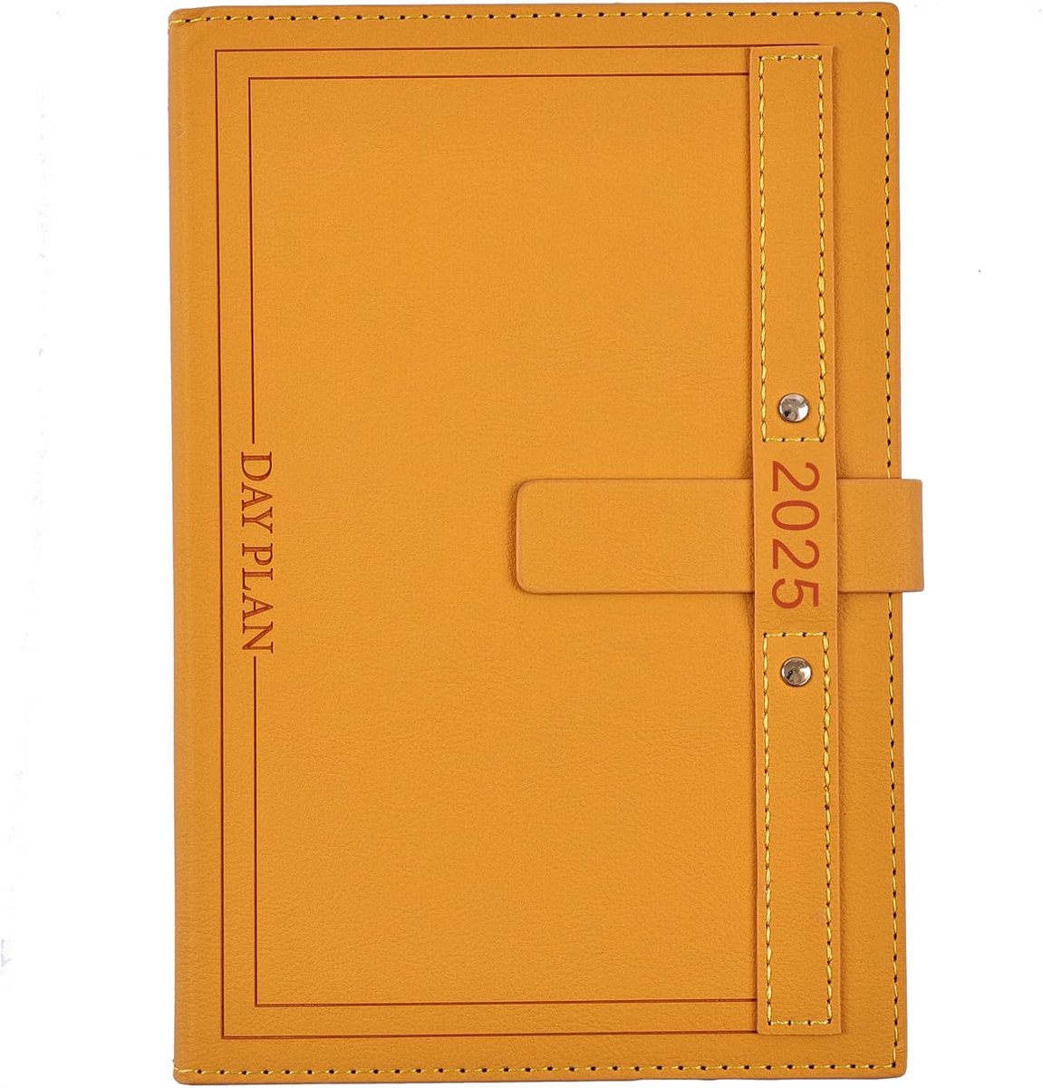 A5 Dagboek 2025 met Dag Per Pagina, Planner Organizer met Maandelijkse Tabs en Pen Set, 12 Maanden, Perfect voor Organisatie en Planning