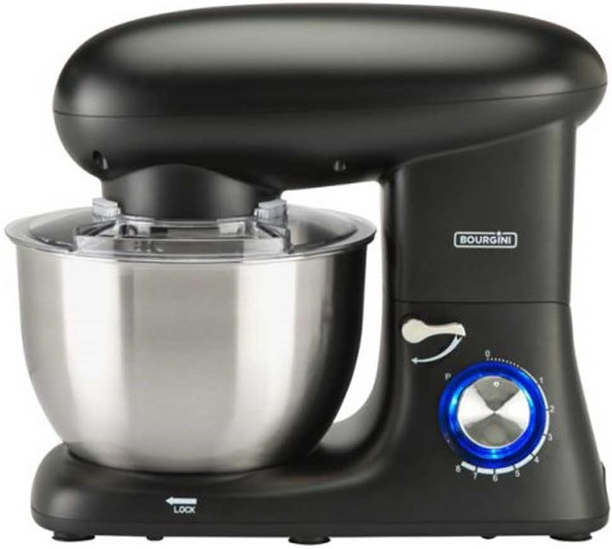 Foodprocessor 5.5 Liter Zwart met 8 Snelheden en Pulsefunctie