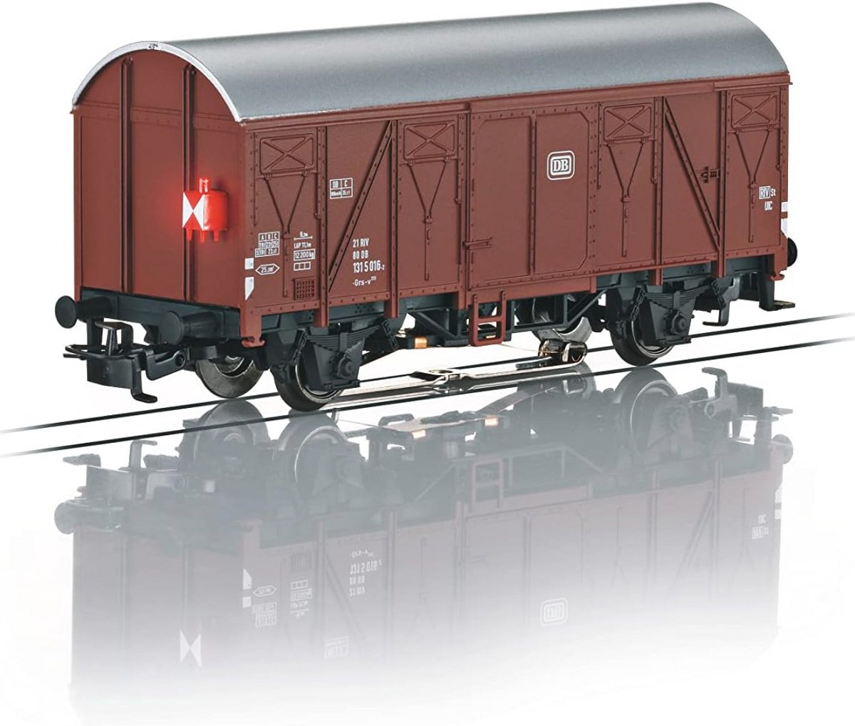Boxwagen met Verlichte Markerlicht voor Modelspoorbanen