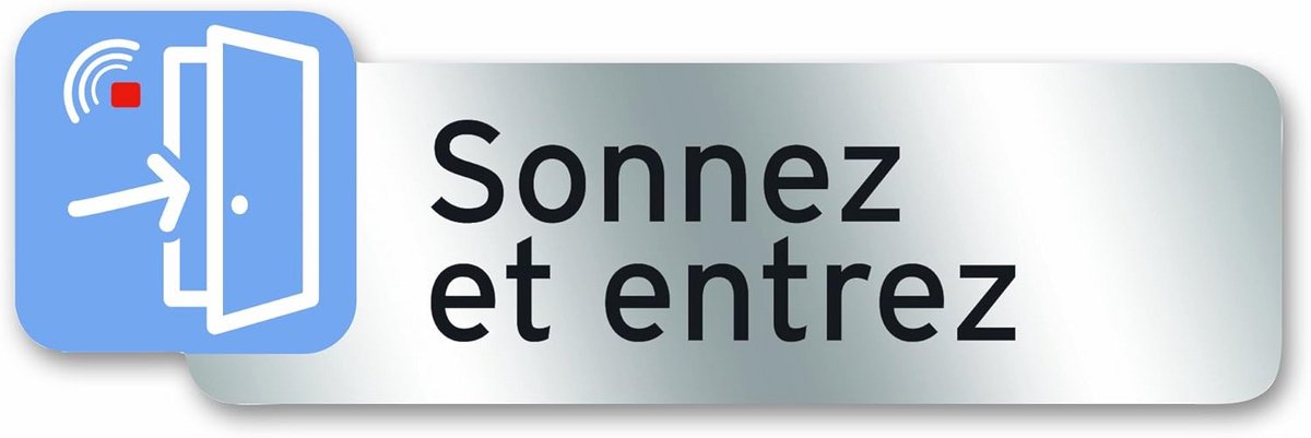 Zelfklevende Polycarbonaat Plaat 160 x 50 mm voor Bel en Entree