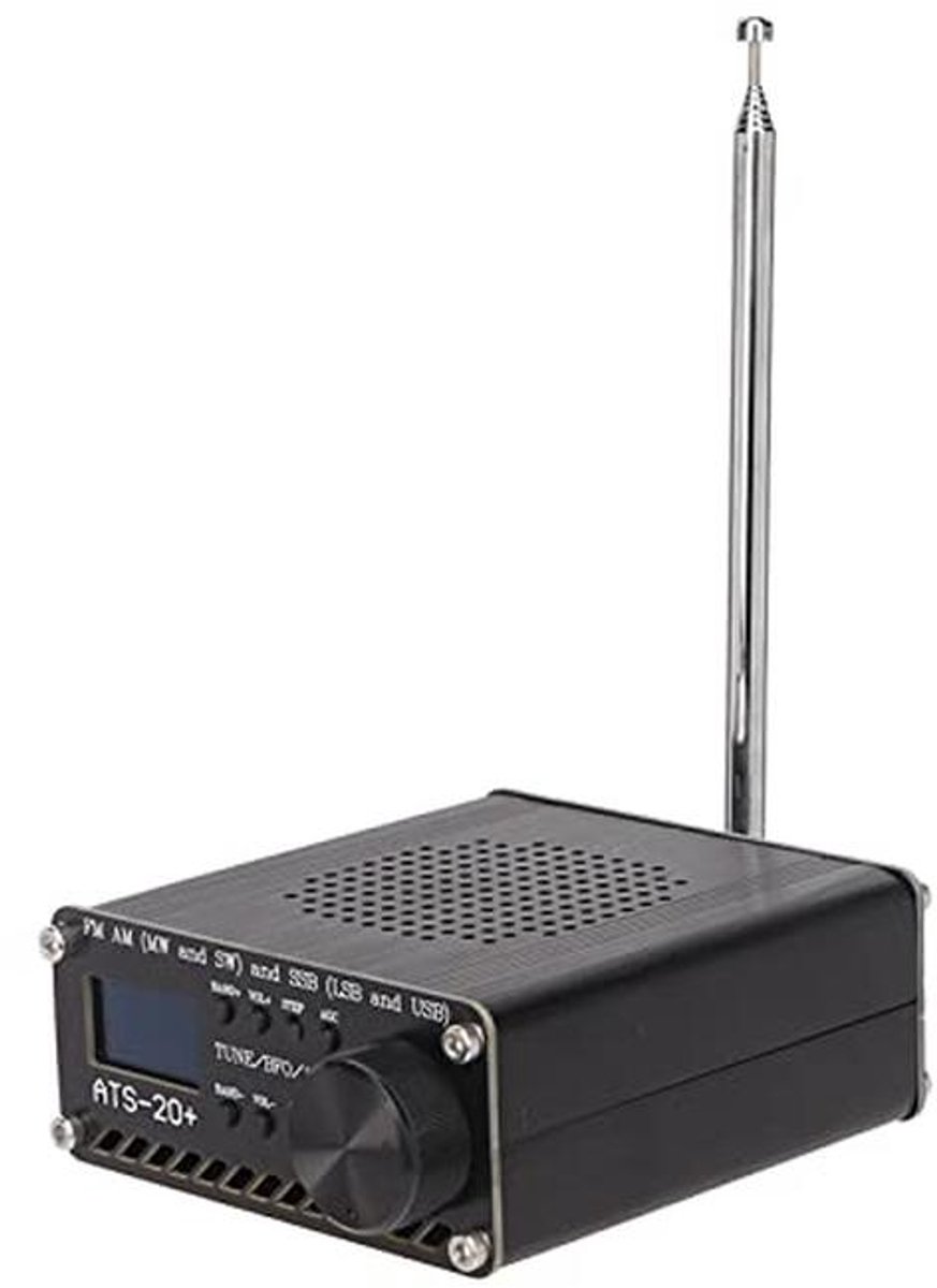 Draagbare All-band Radio-ontvanger met LCD-scherm en Ingebouwde Batterij