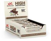 XXL Nutrition - High Protein Bar 2.0 - 25 Gram Eiwit - Eiwitrepen, Eiwitreep, Proteine Repen - Vanilla Chocolate - 20 Pack