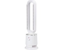 Bladloze ventilator Friac BVL-10410 81 cm, 50W, 3 snelheden, oscillatie, stil en veilig design