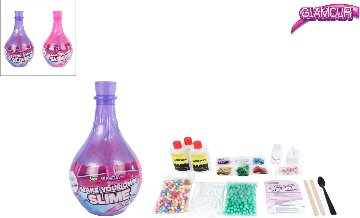 Van Manen slijmset Glamour Maak je eigen slijm set knutselen.