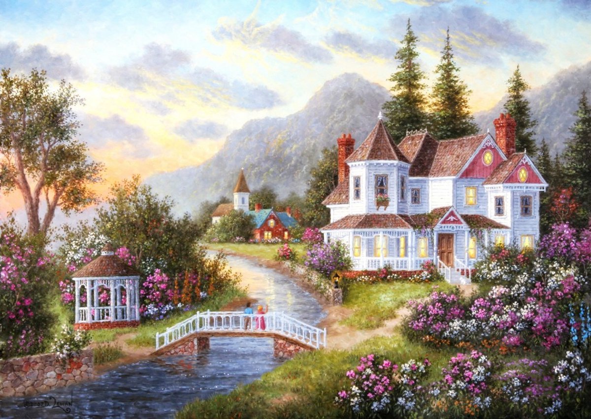 Grafika puzzel Dennis Lewan - Angels of the Evening - 1000 stukjes.
