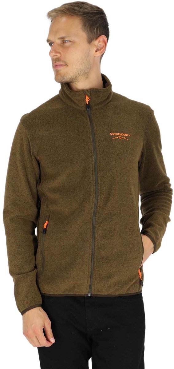 Swedemount Tromsö Fleece FL LS FZ – Heren wandeljas – 2XL Oranje