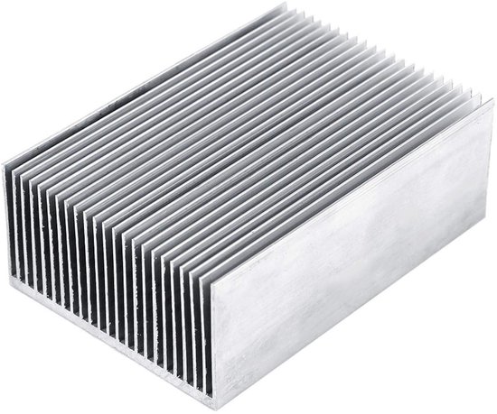 Groot Aluminium Koellichaam 100x69x36mm voor LED Versterker, Transistor ...