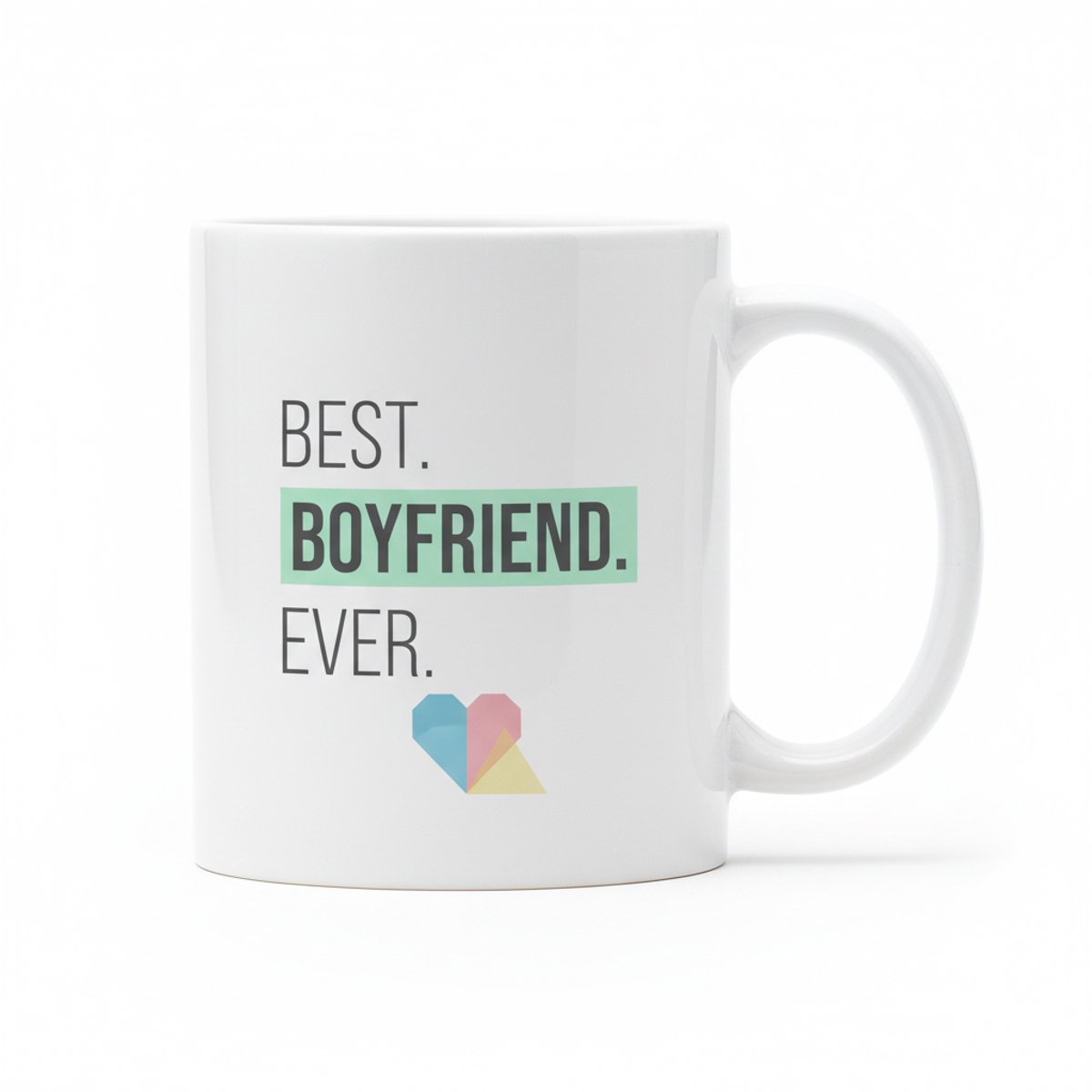 Best Boyfriend Ever Mok – Liefdevol Cadeau voor Hem – 330 ml Keramische Koffiemok
