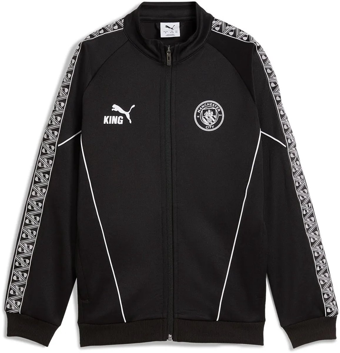 Puma Manchester City Fc King Anthem 25/26 Jas Zwart 15-16 Years Jongens,Meisjes