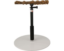 Verstelbare hoogte papegaaientraining zitstok standaard - Draagbare papegaai speelstandaard voor binnen en buiten - Vogel speelstandaard met afneembare functie, ideaal voor reizen - Training zitstok voor vogels.