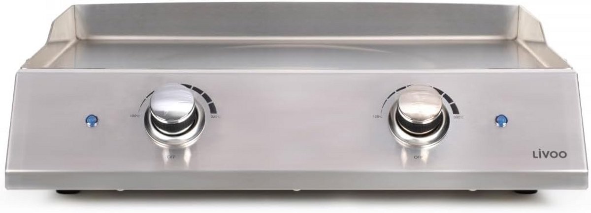 Grote RVS Bakplaat Elektrisch - 2800W met Instelbare Thermostaat tot 300°C